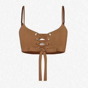 Mara Hoffman Scarlet Swimsuit Top - Brown - Size S